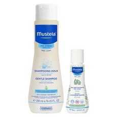 Mustella 溫和洗髮水 200ml + 免沖洗卸妝水 50ml 套組, 1組
