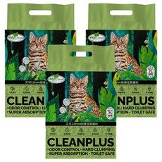 艾可 1.5mm極細豆腐貓砂 7L 環保 高效除臭 可沖馬桶, 綠茶, 3包