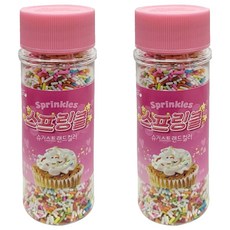 브레드가든 슈가 스트랜드 컬러 스프링클, 55g, 2개