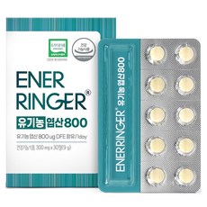 ENER RINGER 葉酸錠800 9g, 1個, 30顆