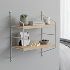 AVERNOT 커스텀 모듈 선반, 네추럴, 2단