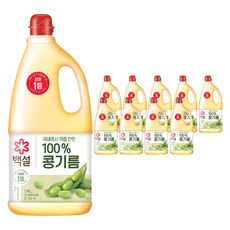 백설 콩기름, 1.8L, 10개