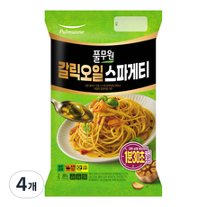 풀무원 갈릭 오일 스파게티 2인분, 4개, 385g