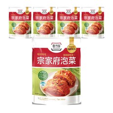 JONGGA 宗家府 泡菜，經典原味 甜酸辣平衡, 200g, 5包