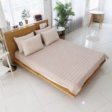 60支棉素色保潔墊, 米色