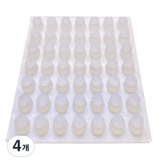 3M 범폰 미끄럼방지 스티커 A0024 49p, 4개, 빈투명