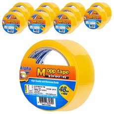 Alpha mall OPP 透明封箱膠帶 48mm x 40m 6入組, 單一顏色, 2套