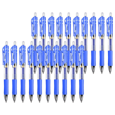 BAKOJEL 柔軟中性墨水筆 0.5mm, 20個, 藍色