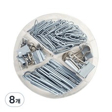 살림온 컬러 바인더 페이퍼 클립 1 블루 SRO-A2P-BL, 8개