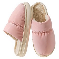 iSFun 中性羽絨 包頭保暖室內拖鞋 36/37, 1套, 粉色