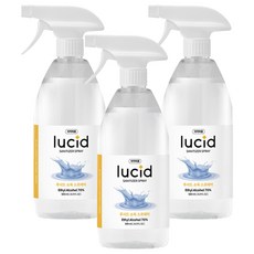디볼베르 루시드 스프레이 손소독제 에탄올 70%, 500ml, 3개