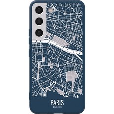 JUST4YOU 에스투비코퍼레이션 트래블 맵 소프트 휴대폰 케이스