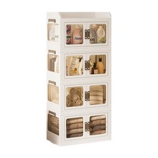 四層櫃 55面寬 收納, 奶油黃, 1個