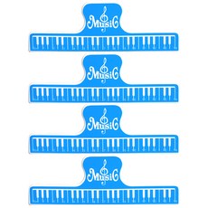 鋼琴譜 書夾 樂譜夾 藍色, 大, 4個