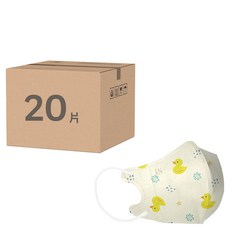 JUN 郡昱 3D口罩 小童(1~4Y), 10片, 2包, duck鴨鴨