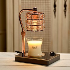 Candle Department Store Lucid 融蠟燈 + 暖燈專用大豆蠟燭150g套組, White Wedding, 玫瑰金黑色