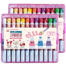 YOUNG ART 女童用圖畫顏料 2入, 24色