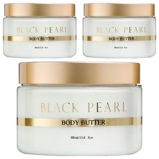 Sea of Spa 黑珍珠身體精華霜 深層滋潤保濕 改善膚色不均 使肌膚更加明亮有光澤, 350ml, 3罐