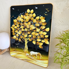 Kuching island. 致富畫框 02 財源滾滾黃金搖錢樹, 金色