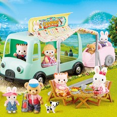 Vroom Vroom 露營玩具屋 6990 帶 Konggi 兔子拖車, 混色