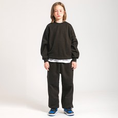 歐西洛青少年 刷毛線條logo束口褲套裝