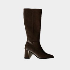 어바웃슈 레만 스퀘어 토 기모 롱부츠