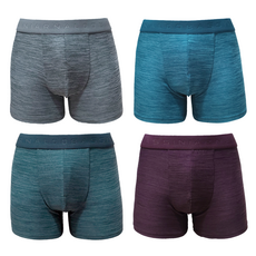 arnaldo bassini 男款平口內褲組 4入+收納袋 AB_MP1055