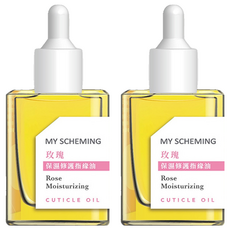 我的心機 玫瑰保濕修護指緣油, 15ml, 2瓶