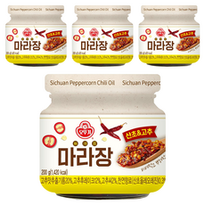 OTTOGI 不倒翁 麻辣醬 山椒和辣椒, 4個, 200g