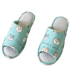 TAIWAN SLIPPER 台灣犀利趴 樂活系列 布質家居室內拖鞋 CUB-A7, 藍色, 1雙