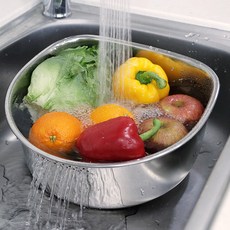 Cook Charmy 不鏽鋼洗菜盆 D字款, 單色, 1入