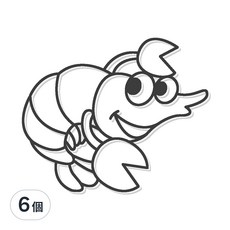 AMOS 阿摩司 壓克力模型版 S62 龍蝦 小款, 6個