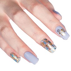 質感美甲貼紙, 3入, 1號