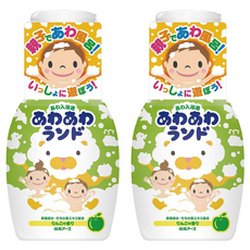 Hakugen 白元 親子同樂 含桃葉精華泡泡入浴劑 300ml 蘋果(綠), 2瓶