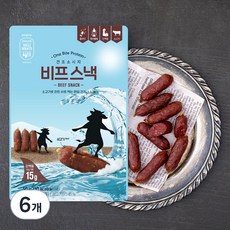존쿡델리미트 비프스낵, 50g, 6개