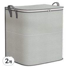 코지웰 프리미엄 대용량 이불 옷 패브릭 정리함 180L, 그레이, 2개