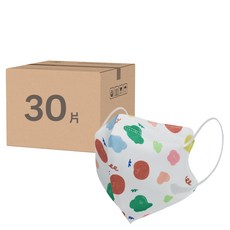 CHENYU 辰昱 3D醫療透氣口罩 13 x 10cm 7~12歲, 微笑QQ糖, 30片, 1組