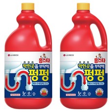 홈스타 막힌곳을 부탁해 펑펑 배수구 세정제, 2L, 2개