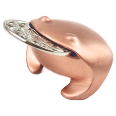 LUCKY TOAD 招財揪吉 揪吉九十, 50 x 45 x 38mm, 紅古桐色