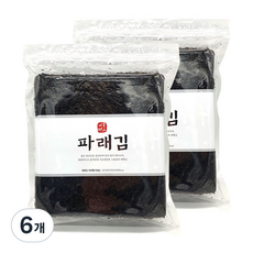 청산에 파래김 100p, 120g, 6개