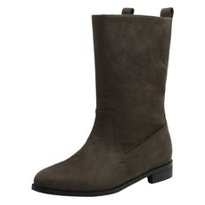 사뿐 여성용 마넬리 라운드 미들부츠 2.5cm