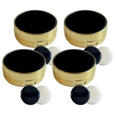 무아누 미니 쿠션 케이스 50 x 22 mm, 4개, 블랙