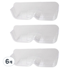 모아픽 부착식 안경 보관 거치대, 6개, 투명