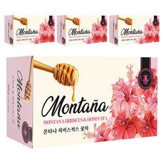 몬타냐 꿀 히비스커스차, 20개입, 4개, 1.5g