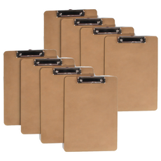 Uncle Kim A4文件板夾, 8個, 棕色