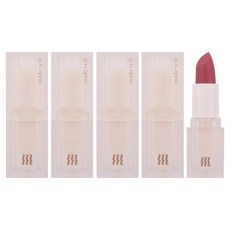 머지 누드 베일 립스틱, 쉘 핑크, 3.5g, 4개
