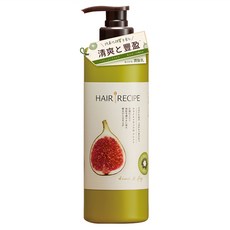 HAIR RECIPE 髮的食譜 清爽豐盈潤髮乳, 無花果配方 蓬鬆有彈性, 530g, 1瓶