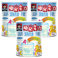 QUAKER 桂格 幼兒多力羊奶 1~7歲, 1.35kg, 3罐