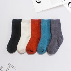 DRESSHOUSE 孩童素色睡襪組 5雙