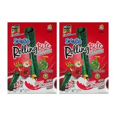 SELECO 喜樂口 香脆烤海苔捲 辣味 無麩質 低脂, 30g, 2盒